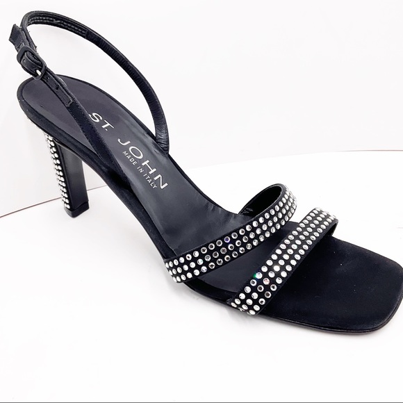 St. John Shoes - {St.John} Rhinestones Heel Sandals